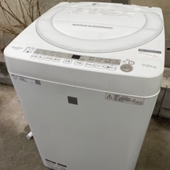 SHARP 洗濯機 7kg ES-G7E5-KW 2018年製 ...