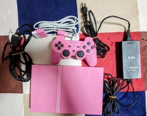 (本日終了)PlayStation２ ピンク美品＋PS2ソフト８本＋PS1ソフト５本