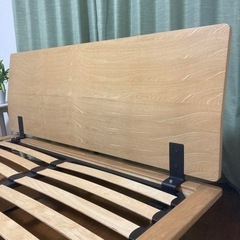 超美品✨当店大人気商品！MUJIヘッド・収納付きすのこダブルベッドフレーム！