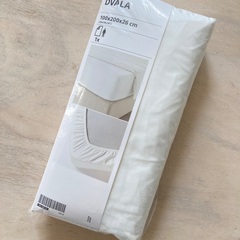 IKEAボックスシーツ(100x200 白) 新品未開封
