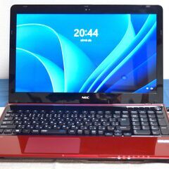 NEC高性能CPU Core i7搭載 薄型スリム ワインレッド 高速SSD メモリ大8G