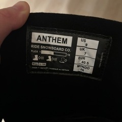 【ほぼ新品】スノボブーツ　26.0cm ブラック　RIDE ANTHEM