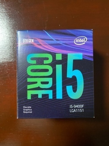 PCパーツ CPU Intel corei5 9400F BOX