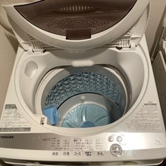 【ネット決済・配送可】洗濯機、冷蔵庫(東芝)