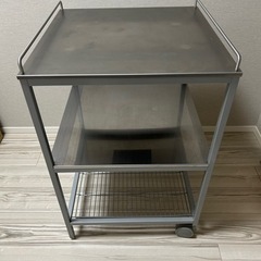 廃盤品‼️IKEA イケア キッチンワゴン UDDEN シルバー...