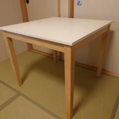 テーブル（白）　80✕80　高さ70cm