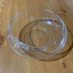 花器　ガラス　円型