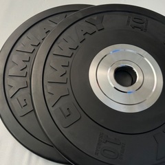 オリンピックプレートGYMWAYバンパープレート　10kg2枚セット