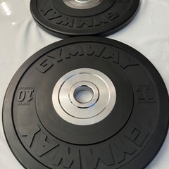 オリンピックプレートGYMWAYバンパープレート　10kg2枚セット
