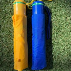 ベネトン BENETTON 折りたたみ傘 2本　黄色と青