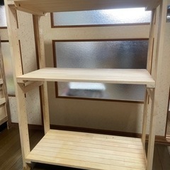 譲り先決定　木製棚　シェルフ　ニトリ収納家具