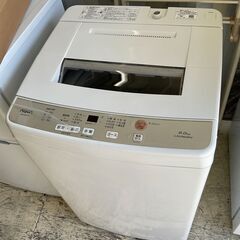 AQUA　全自動洗濯機　6.0kg　2018年製　AQW-S60G