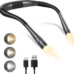 【新品】首掛け型ライト ブックライト USB充電式 LEDネック...