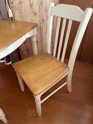 ダイニングテーブル セット 椅子4脚 中古 千趣会 カントリー  