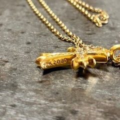 お値段は商品説明欄に記載！クロムハーツ 22K タイニーファットクロス