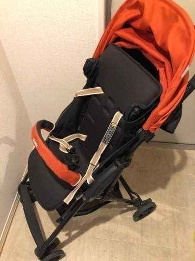 【中古】コンビ Age エイジ ベビーカー エッグショック オレンジ