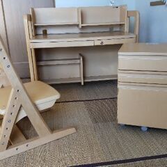  木製学習机 