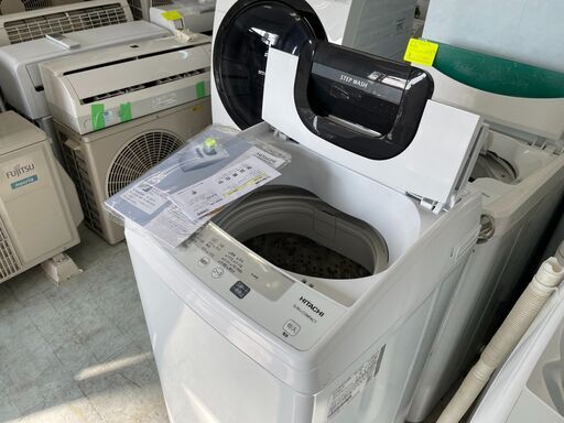 洗濯機の分解クリーニング行っています！配送設置込み　日立5.0K洗濯機スリムタイプ　2020年製　分解クリーニング済み！！