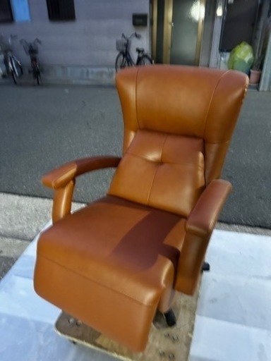 【美品】定価5万円　電動リクライニングチェア　一人掛け　ブラウン