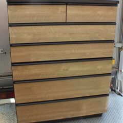 NITORI ハイチェスト 7段、モダンチェスト、幅100cm Used