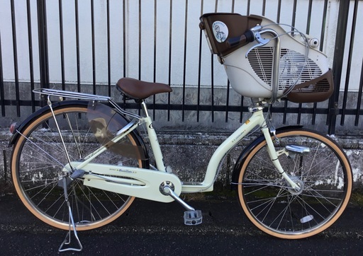 ＜整備済・美品車＞ミヤタ・スマートママ 日本製・アルミフレーム 非電動です。 子供乗せ自転車