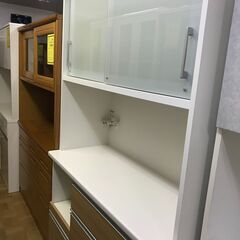 【FU733】★松田家具 システムキッチンボード  ホワイト×ナチュラル