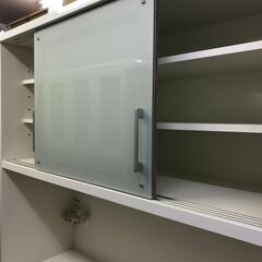 【FU733】★松田家具 システムキッチンボード  ホワイト×ナチュラル