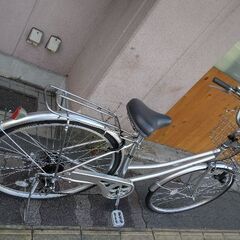 Lis Blanc[リ・ブラン]27吋 ファミリーサイクル 外装6段/シルバー