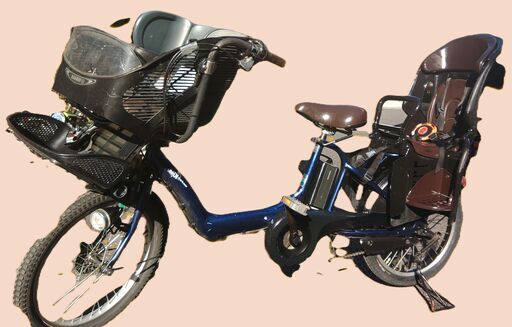 ｂ02土日もお子様と土足のまま、いろいろなタイプの電動自転車のご試乗可能です。  ️２０インチ、チャイルドシート、２人乗り、３人乗り、１人乗り電動自転車  電動自転車・リサイクル専門店　　ご試乗をしてから、ご購入できます。  １００日間・安心の無料点検・無料交換保証サービス付き  バカ良心的な電動自転車屋　️安心の無料保証、点検サービス付き  後ろチャイルドシートを大きめのかごに変更のオプション無料です。  バッテリーは新品の９０％以上の性能