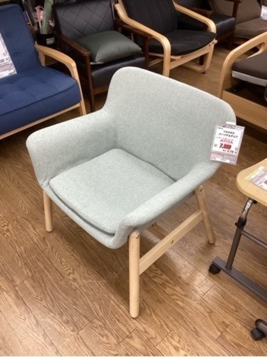 KB-36【新入荷　リサイクル品】IKEA VEDBO パーソナルチェア　ライトグリーン