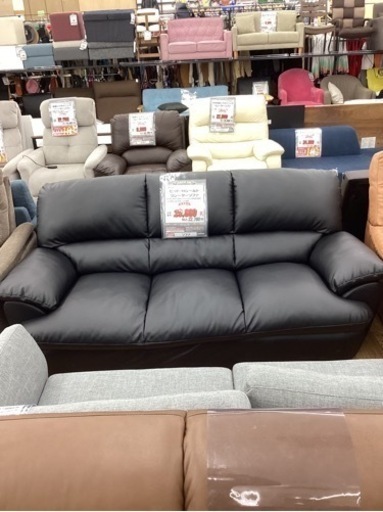 KB-12【新入荷 リサイクル品】Nシールド A-32シーターソファ 黒