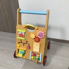 値下げ　手押し車 赤ちゃん 木製 アイムトイ 知育玩具  