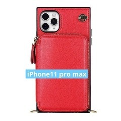 iPhone 11 Pro Max ジッパー財布ケース
