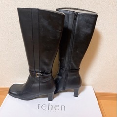 tehen paris 高級本革ロングブーツ　黒