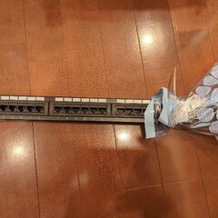 [ネットワーク] パッチパネル ２４ポート Cat6e 未使用