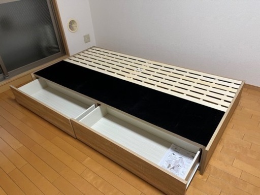FranceBed ベッドセット フレームマットレス シングル 美品 E175ベッド 