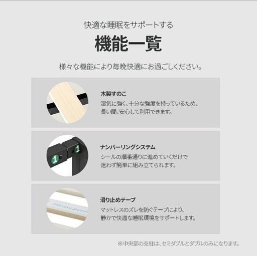 ZINUS ベッドフレーム セミダブル パイプベッド スノコ  ローベッド ※出品2/29まで