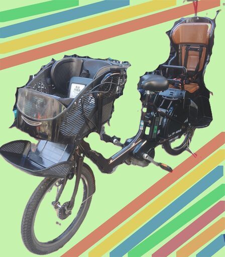ｂ03土日もお子様と土足のままご試乗可能です。バカ親切な電動自転車屋  ️２６インチ、２０インチ、チャイルドシート、２人乗り、３人乗り、各種自転車    安心保障の１００日間・点検無料サービス付き、３カ月・無料交換保証、  オプション無料。後ろチャイルドシートをかごに変更して１人乗りに変更も可能です。  １回の充電で３０ｋｍ以上の走行が可能です。山手線を半周くらいの距離を走れます。  バッテリーは、品の９０％以上の性能を保持していて、コンディション良好です。  ２０イン
