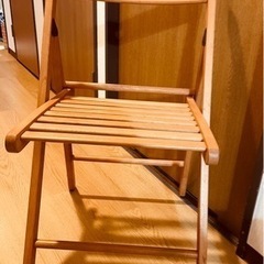折りたたみ椅子2個セット　IKEA