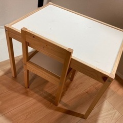 IKEA LÄTT レット 子ども用テーブル チェア2脚付, ホ...