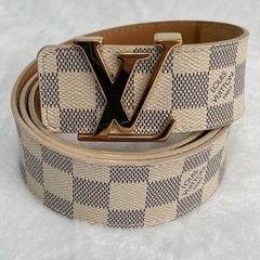 ルイ・ヴィトン サンチュール・イニシャル 90/39 ダミエアズール M9609