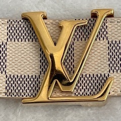 ルイ・ヴィトン サンチュール・イニシャル 90/39 ダミエアズール M9609