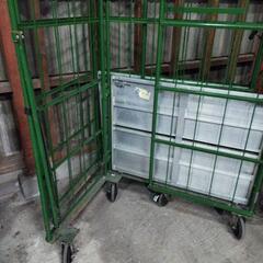 109x80x170　かご台車　台車　運搬車　大型運搬作業　２台　スチール/アルミ