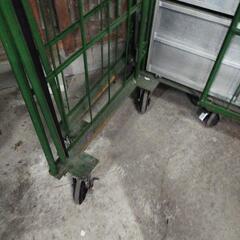 109x80x170　かご台車　台車　運搬車　大型運搬作業　２台　スチール/アルミ