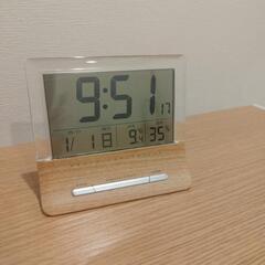 湿度、温度計つき置き時計
