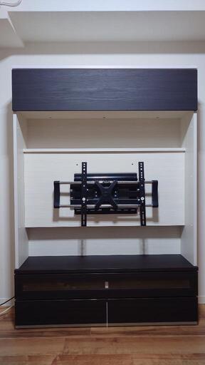 すえ木工 壁掛け金具付きテレビ台