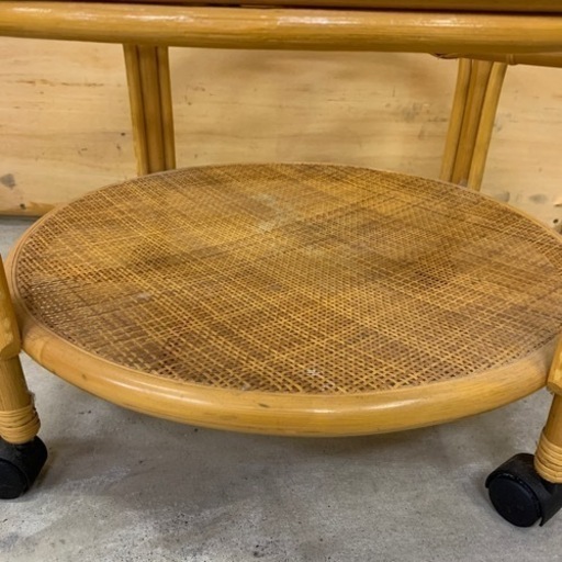 maruni リビングテーブル 幅130cm マルニ ガラス天板 カットガラス