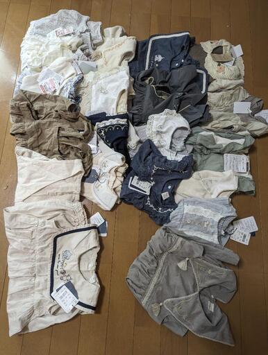 お値下げ大歓迎！ 新品未使用 美品 90 95 女の子  Cottoli バースデイ しまむら