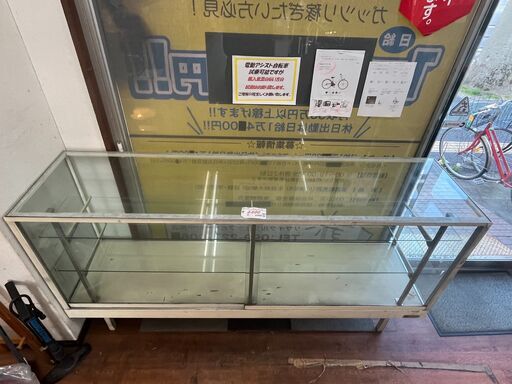 リサイクルショップどりーむ天保山店　No11491　ショーケース　ガラス棚　飾り棚　業務用？　超お買い得　掘り出し物！！　同一商品有
