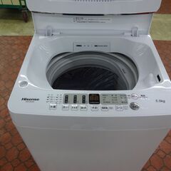 ID 394254　洗濯機5.5K　ハイセンス　２０２１年　HW-E5504